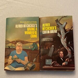 2 Vintage Alfred Hitchcock Mystery PB very good 1985